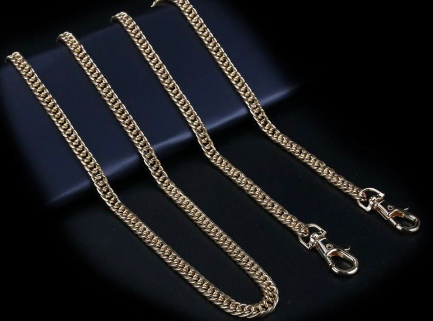 Catena per Borsa Oro 120 cm – Tracolla Metallica Maglia Stretta Elegante 08710
