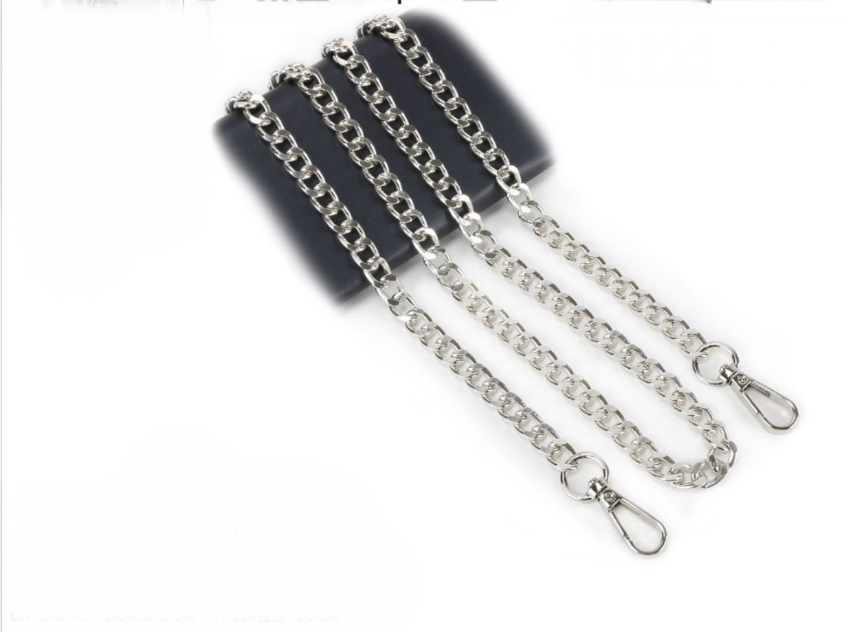 Catena per Borsa 120 cm con Moschettoni – Tracolla in Metallo 3M*11 mm 12503