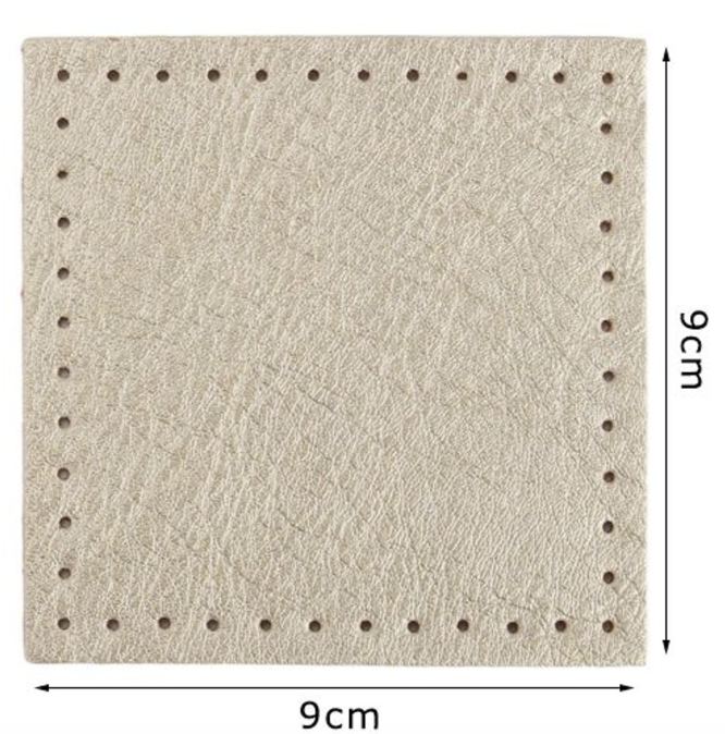 Fondo per Borse 9x9 cm Base in Ecopelle 2pz