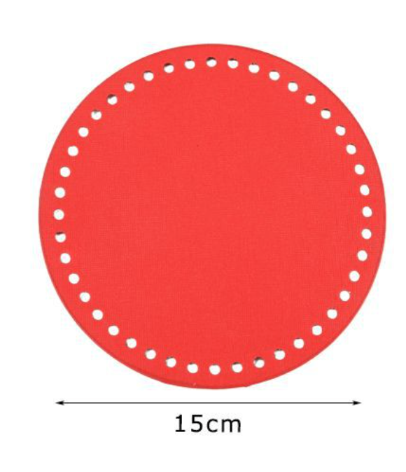 Fondo Tondo Rigido Preforato 15 cm per Borse Handmade