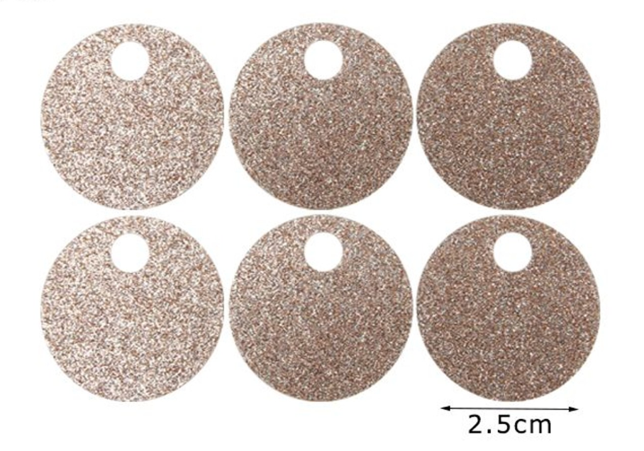 Lentejuelas Purpurina Maxi Redondas 2,5 cm con Agujero 5mm de 15GR