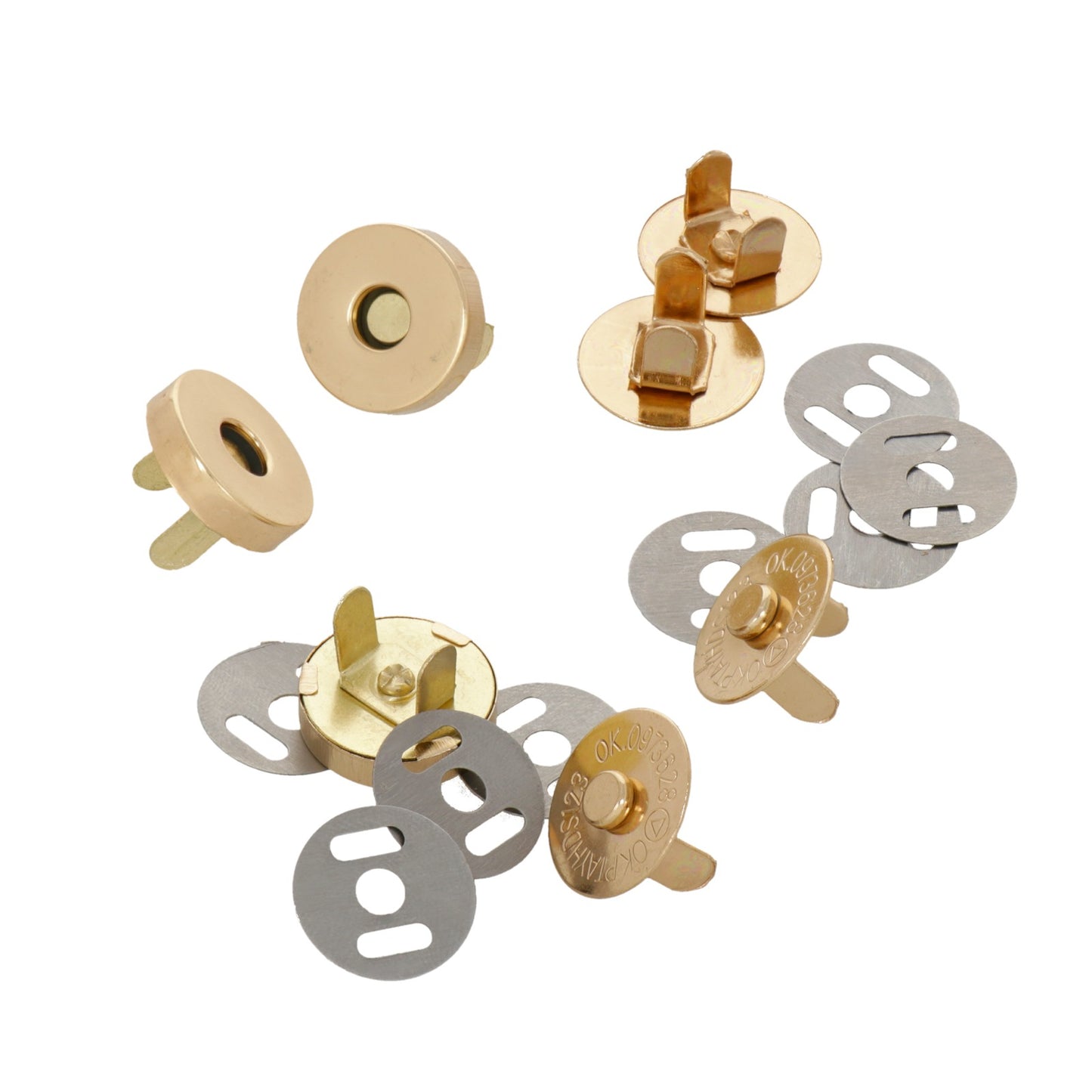 Chiusura Magnetica per Borse Oro 18mm 2pz.