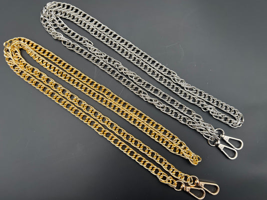 CATENA METALLO BORSE MAYA 120CM mm15X9 CON GANCI