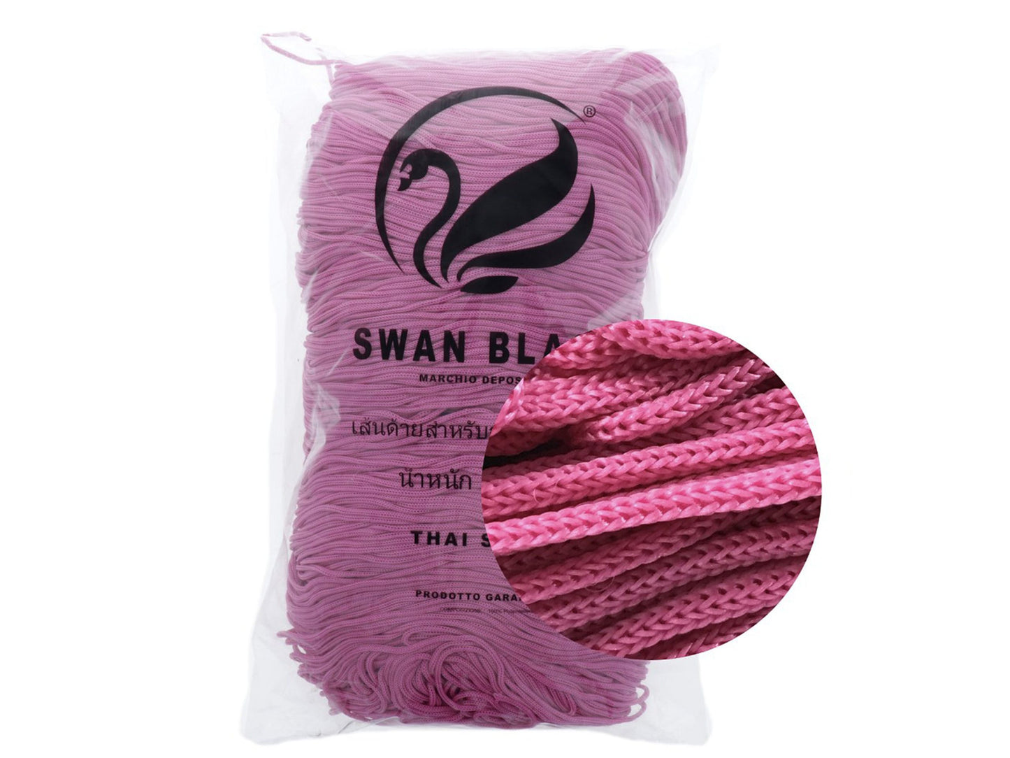 Cordino Swan Black 500g da 2mm