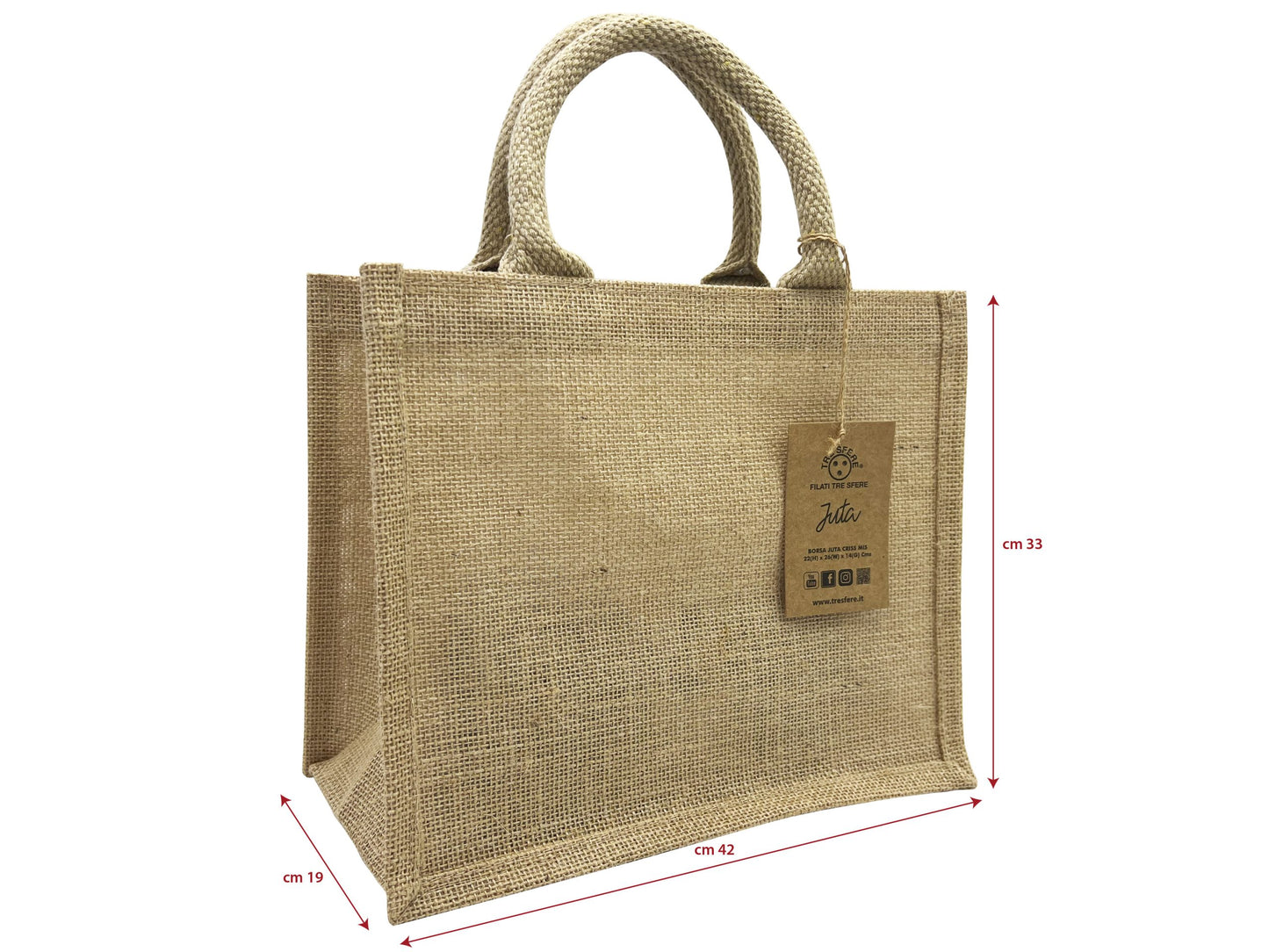 Borsa Juta Naturale