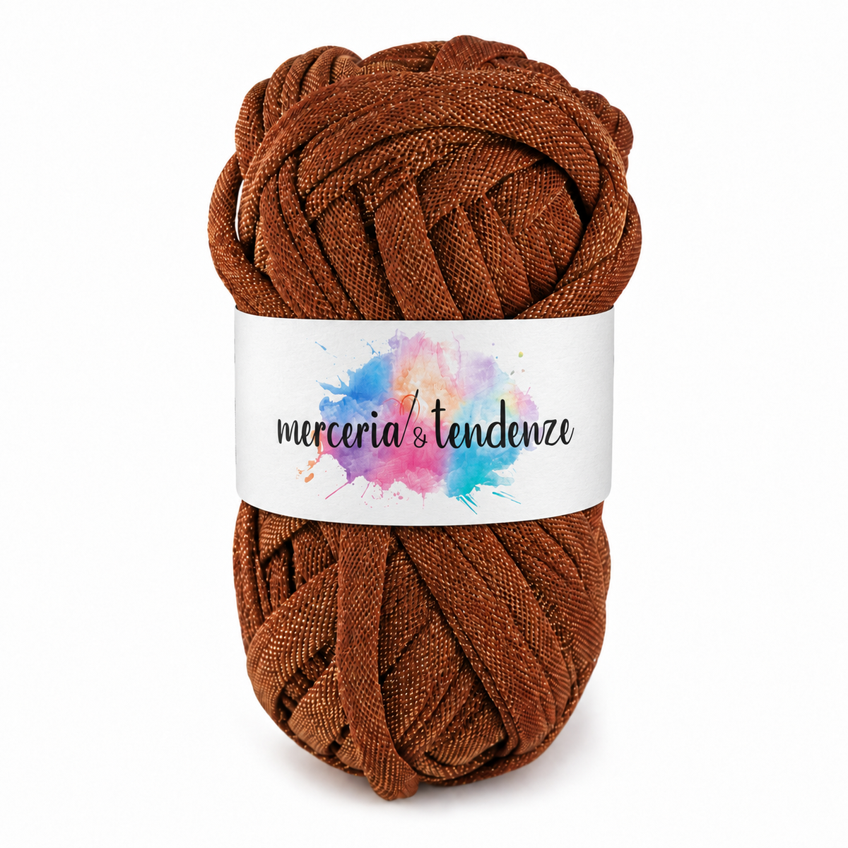 Fettuccia Chic Ruggine Ramato 17735-19 con etichetta Merceria & Tendenze acquerello