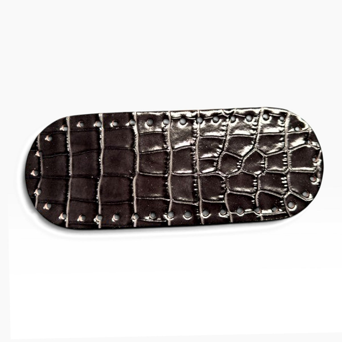 Fondo ovale preforato per borse 22x8 cm effetto cocco, pitonate, animalier e fantasie decorative
