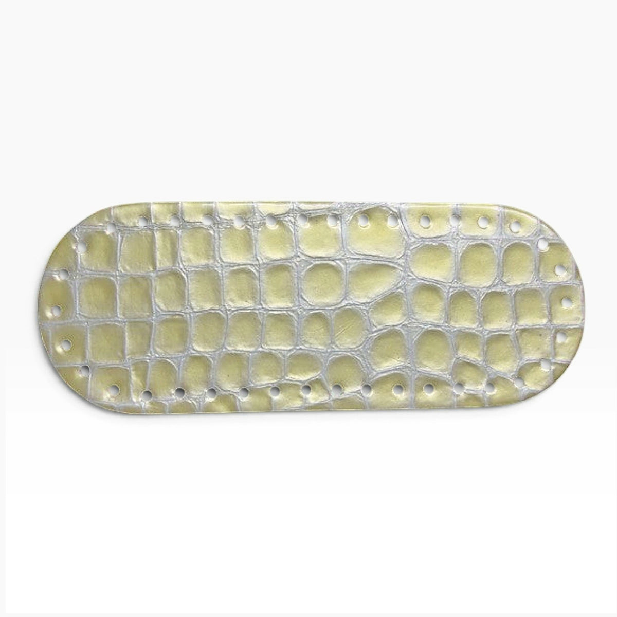 Fondo ovale preforato per borse 22x8 cm effetto cocco, pitonate, animalier e fantasie decorative