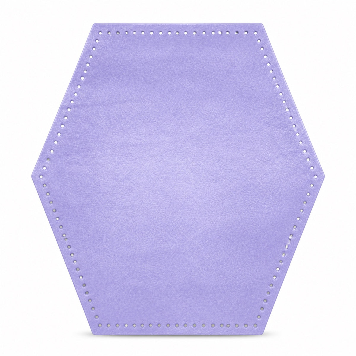 Pannello Esagonale in Vera Pelle Preforato per Borse Handmade 29cmx26cm