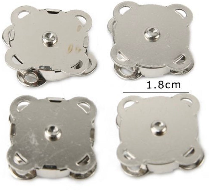 Chiusura Magnetica  per Borse Handmade – Bottone Calamita in Metallo 4pz