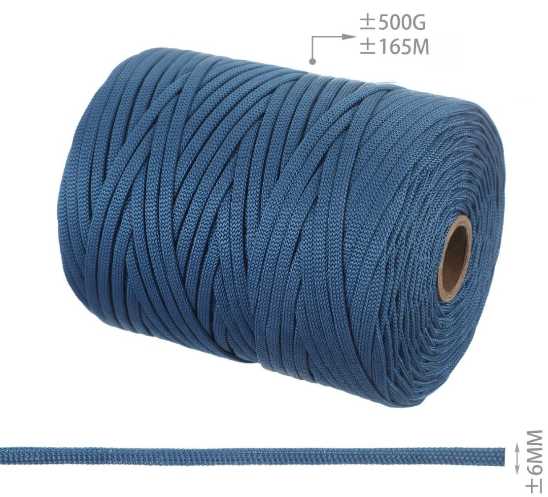 FETTUCCIA PIATTA PER BORSE 6mm