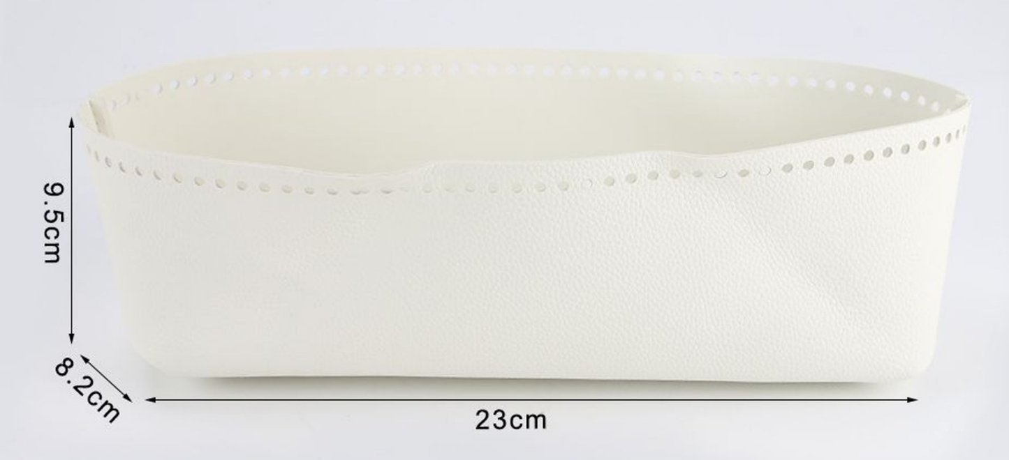 Hard Bottom for Bag 23 cm with Holes – Structured Faux Leather Base (Various Colors)