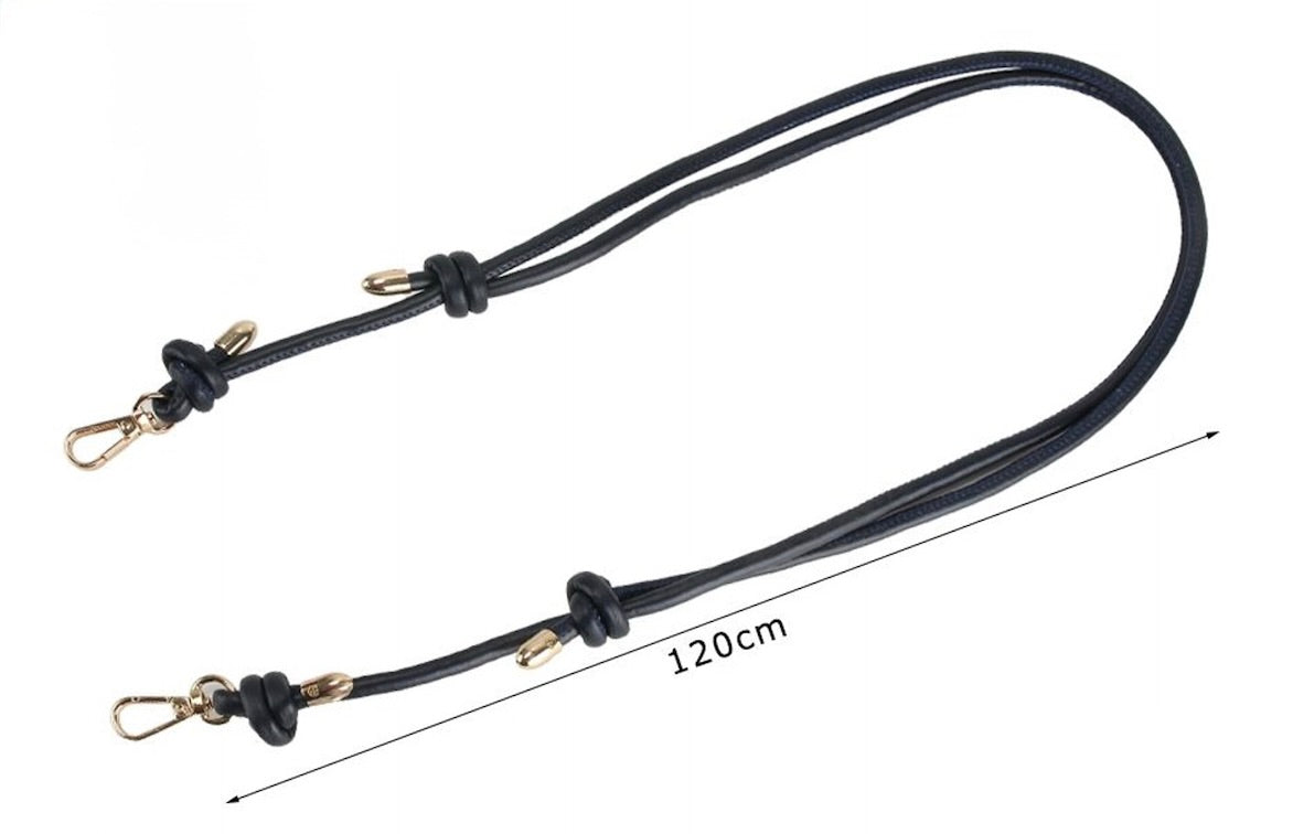 Tracolla Regolabile in Ecopelle con Moschettoni 120cm