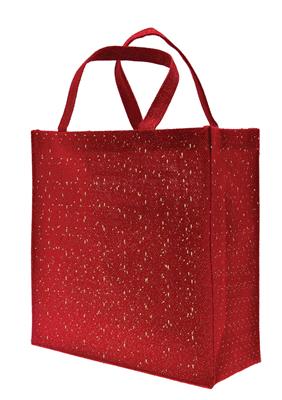 Borsa Juta Lurex Colore Rosso