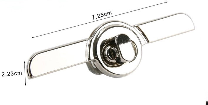 Chiusura a Girello con Barra Metallica per Borse Handmade – Finitura Oro o Argento con Viti Incluse