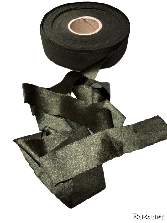 Glossy Green Lycra Ribbon 270 Grams
