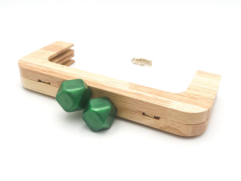 Manico per Borsa in Legno CM 20X8