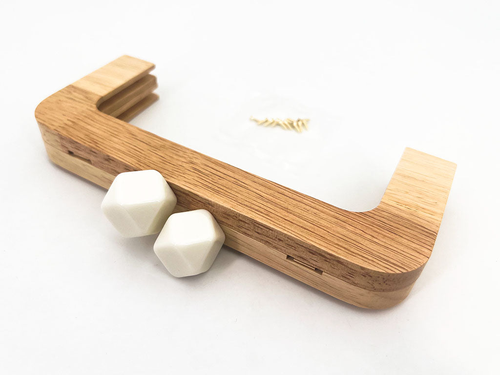Manico per Borsa in Legno CM 20X8