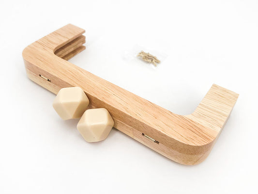 Manico per Borsa in Legno CM 20X8