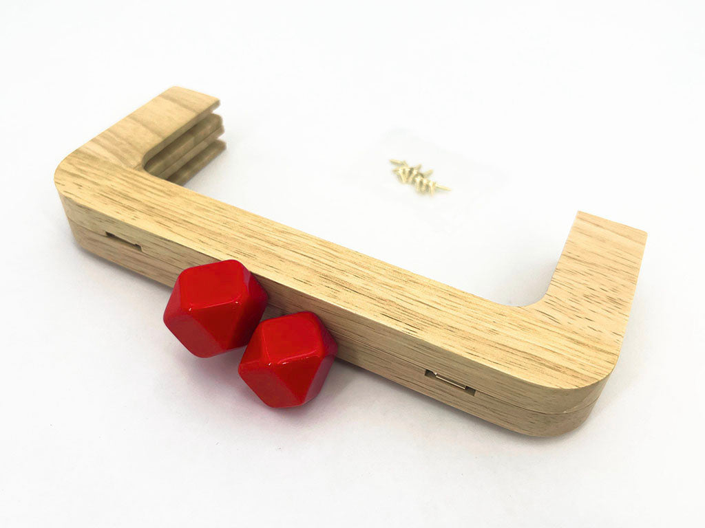Manico per Borsa in Legno CM 20X8