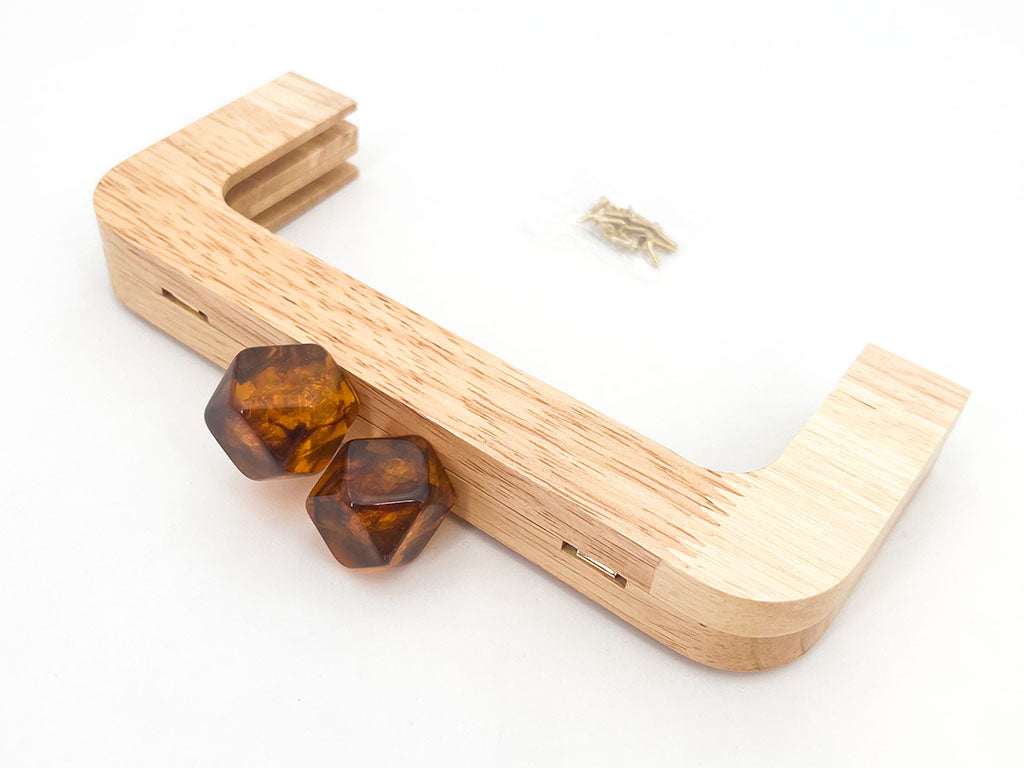Manico per Borsa in Legno CM 20X8
