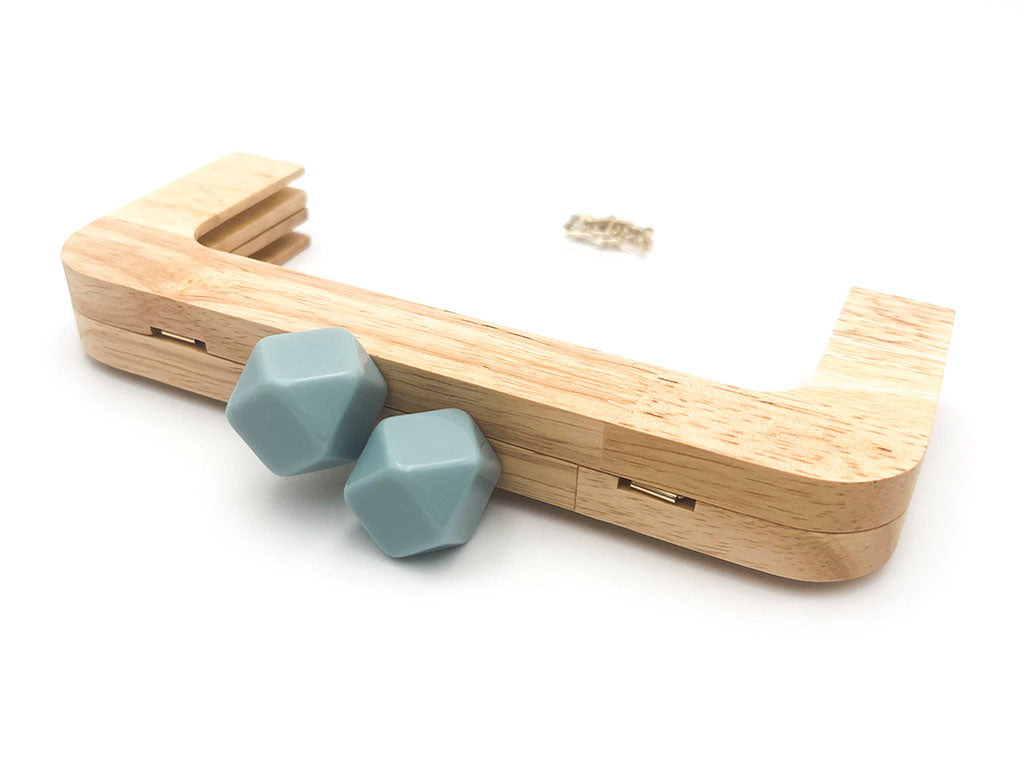 Manico per Borsa in Legno CM 20X8