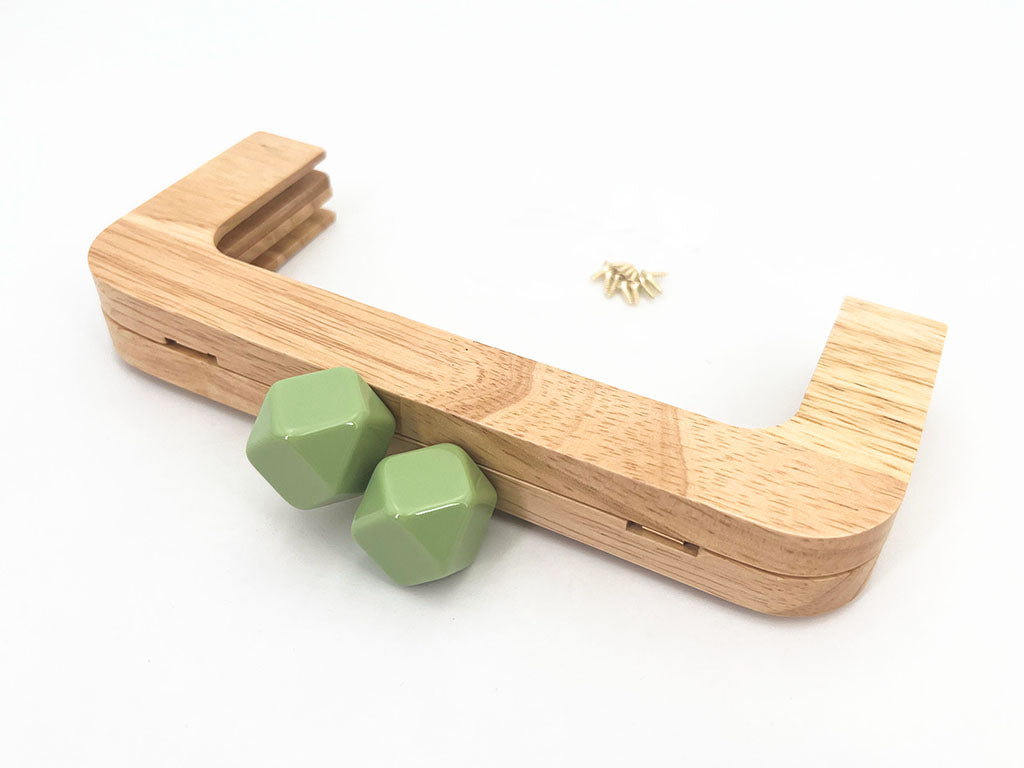 Manico per Borsa in Legno CM 20X8