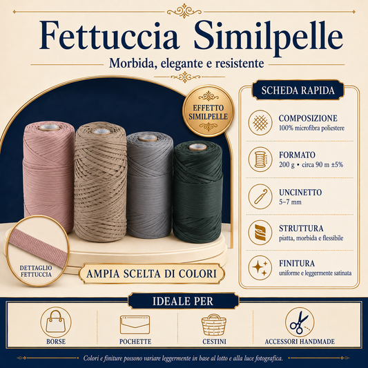Faux Leather Ribbon 200g – 90m Flat Cord for Handmade Bags and Accessories
