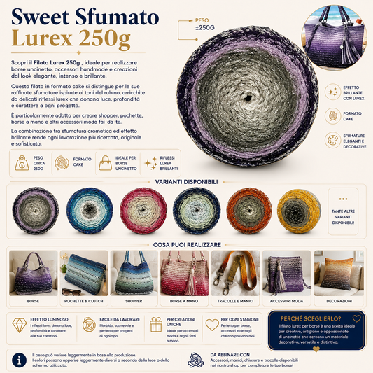Sweet Cake Sfumato Lurex 250 grammi