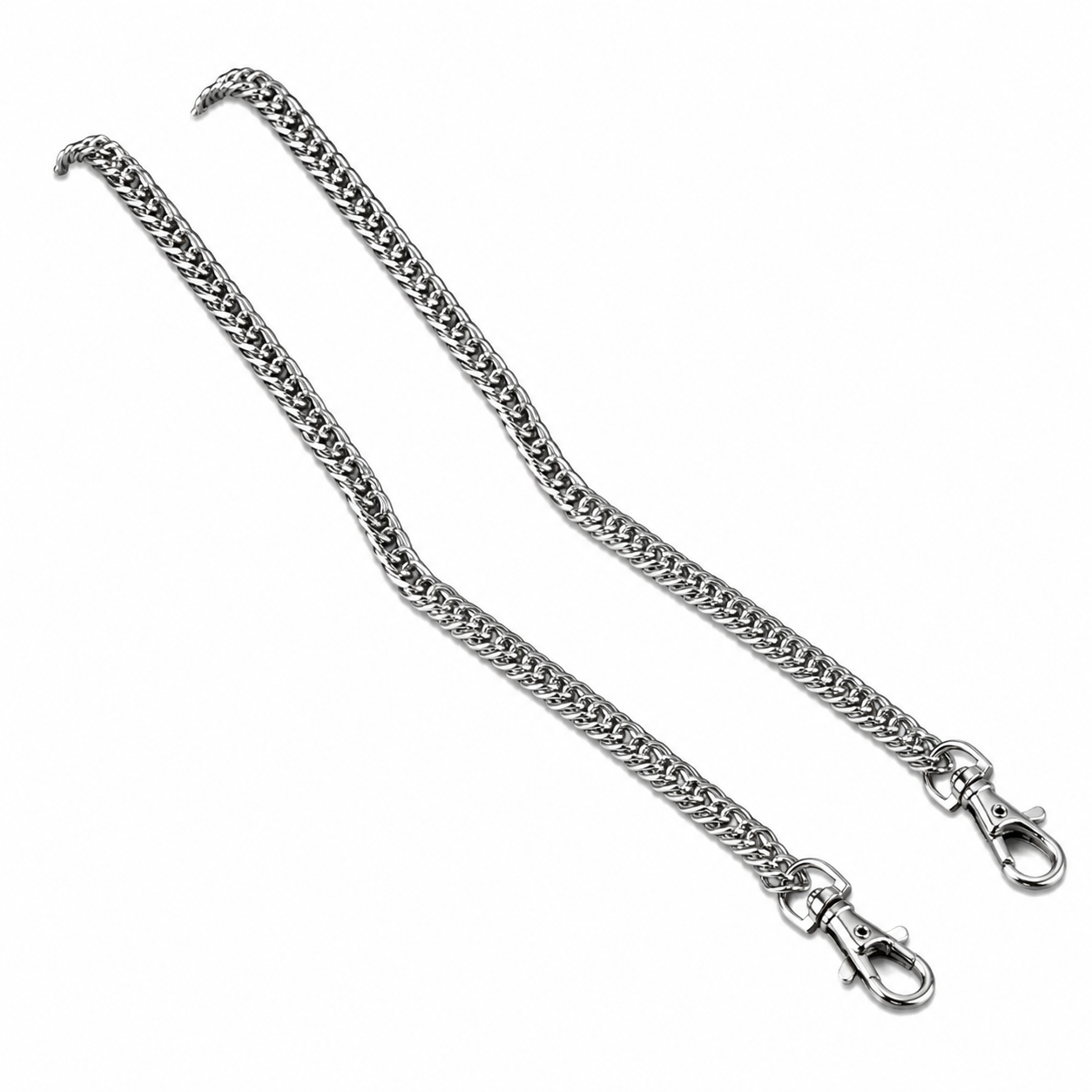 Catena Tracolla per Borse con Moschettoni – Oro e Argento – 40/60/120 cm