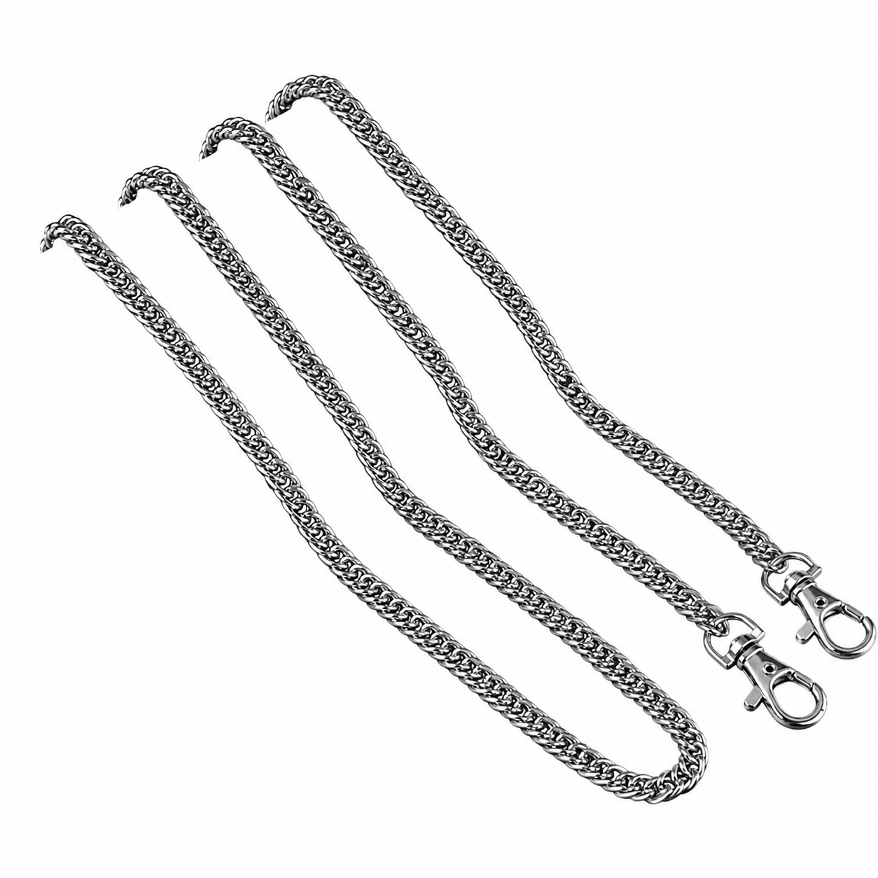Catena Tracolla per Borse con Moschettoni – Oro e Argento – 40/60/120 cm