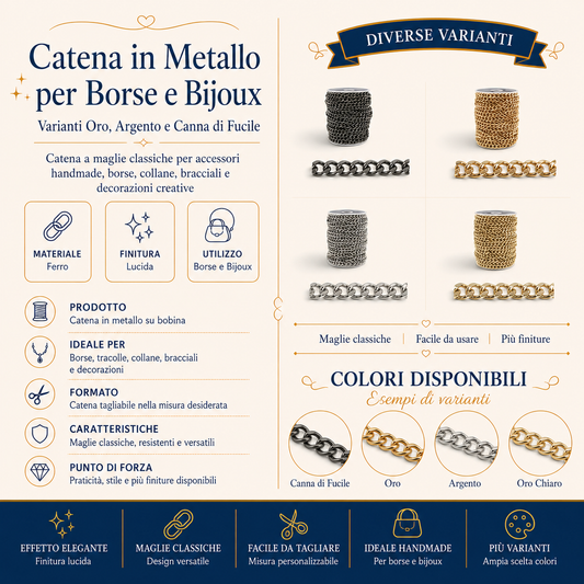 Catena Metallica Per Creazioni Artigianali