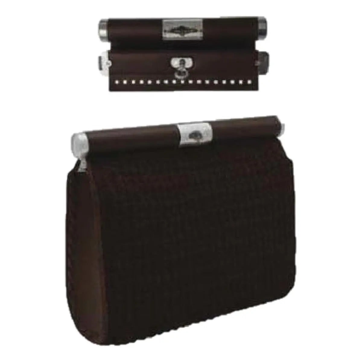 Chiusura per pochette RIVESTITA in ecopelle