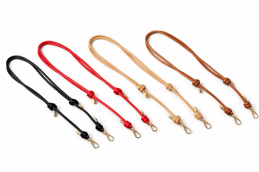 Tracolla Regolabile in Ecopelle con Moschettoni 120cm