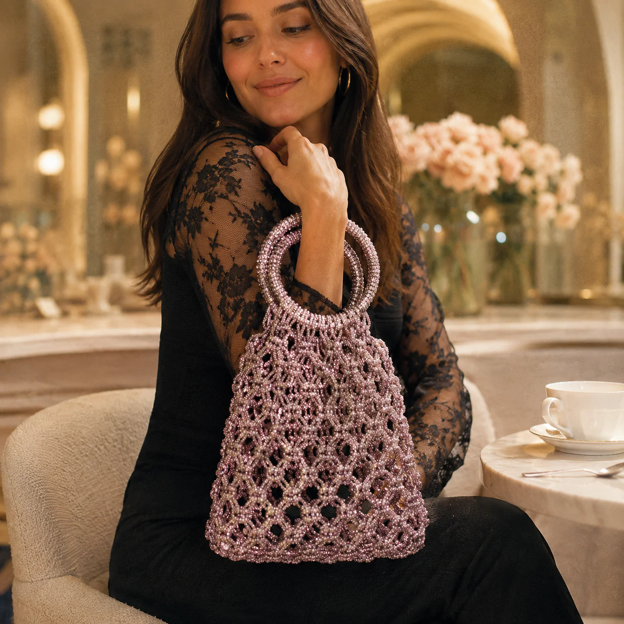 Cordino in Strass 3,5 mm – Rotolo 30 m | Bordino Luminoso per Borse