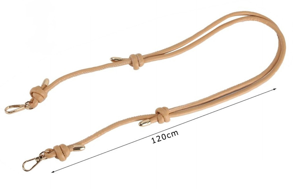 Tracolla Regolabile in Ecopelle con Moschettoni 120cm