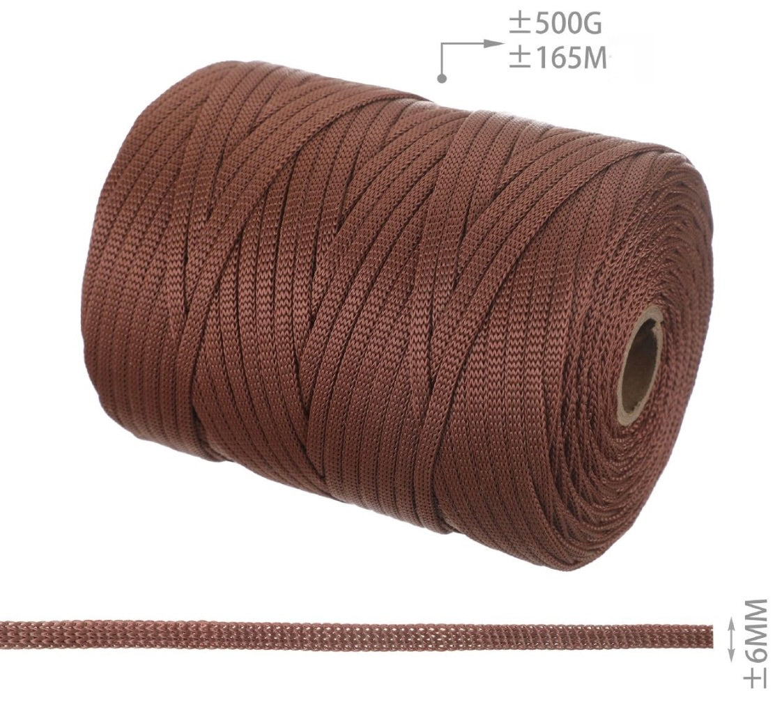 FETTUCCIA PIATTA PER BORSE 6mm