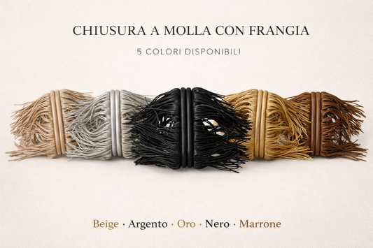 CHIUSURA a Molla Con Frangia 20x9 Cm