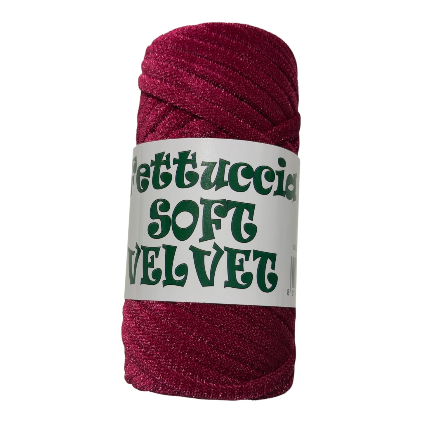 Fettuccia Soft Velvet – Fettuccia Effetto Velluto per Borse e Accessori Uncinetto  92% Poliestere – 8% Elastan | 200g – 42m circa | Ferri 7-9 / Uncinetto 10-12