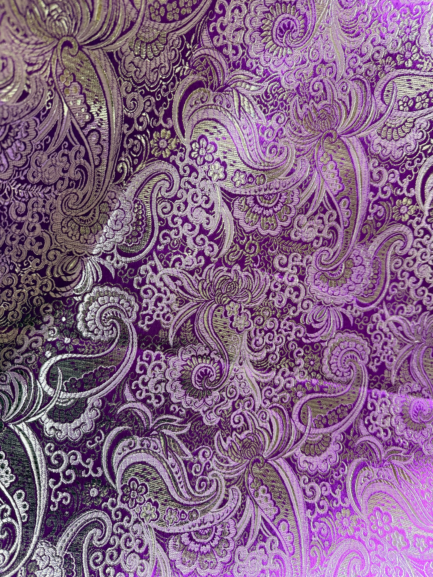 Tessuto Damascato con Effetto Lurex 50*70