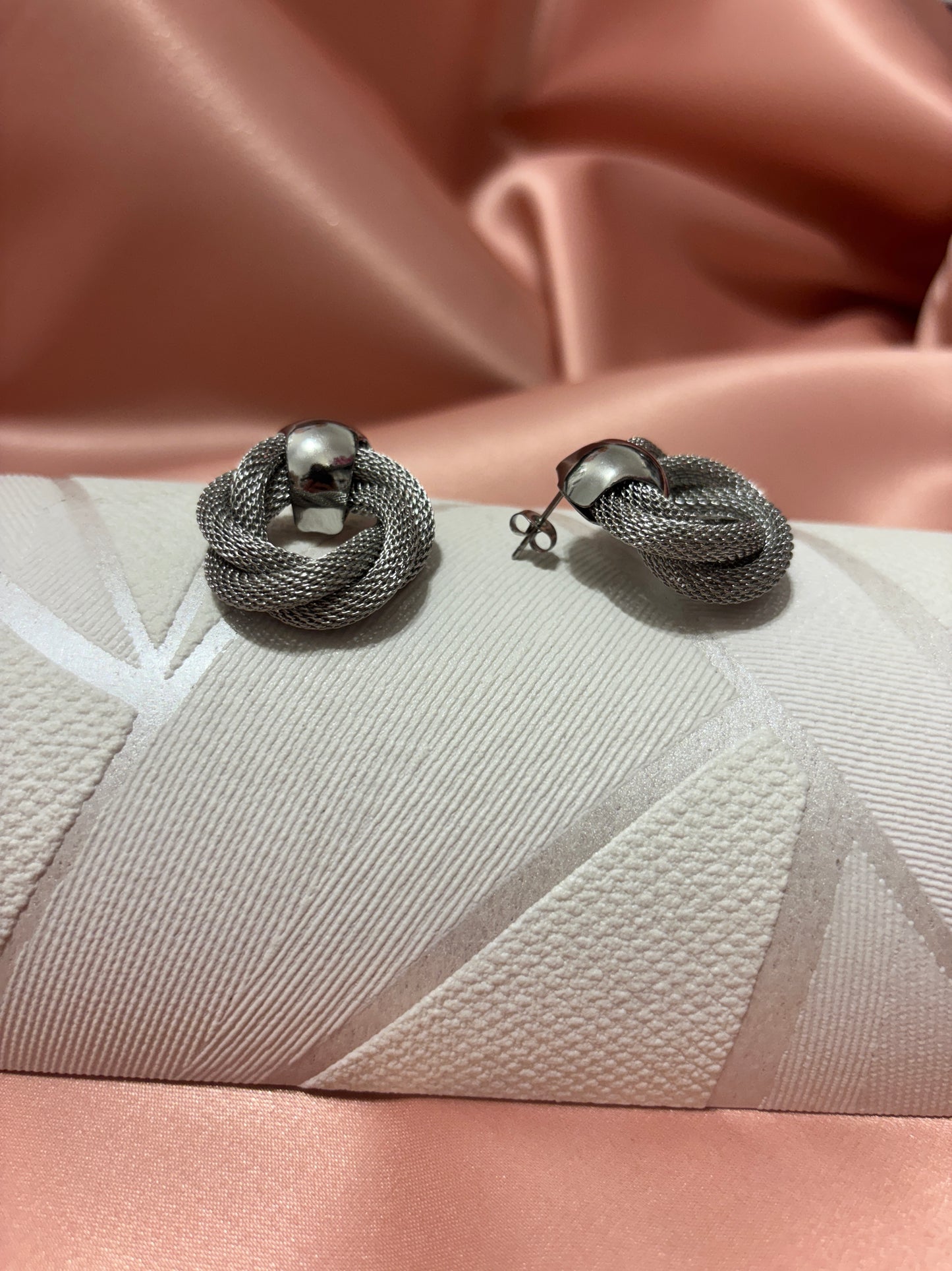 Steel Braided Earrings