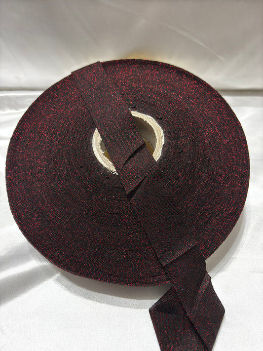Fettuccia  Pizza Lurex Nero/Bordeaux 380 Grammi.
