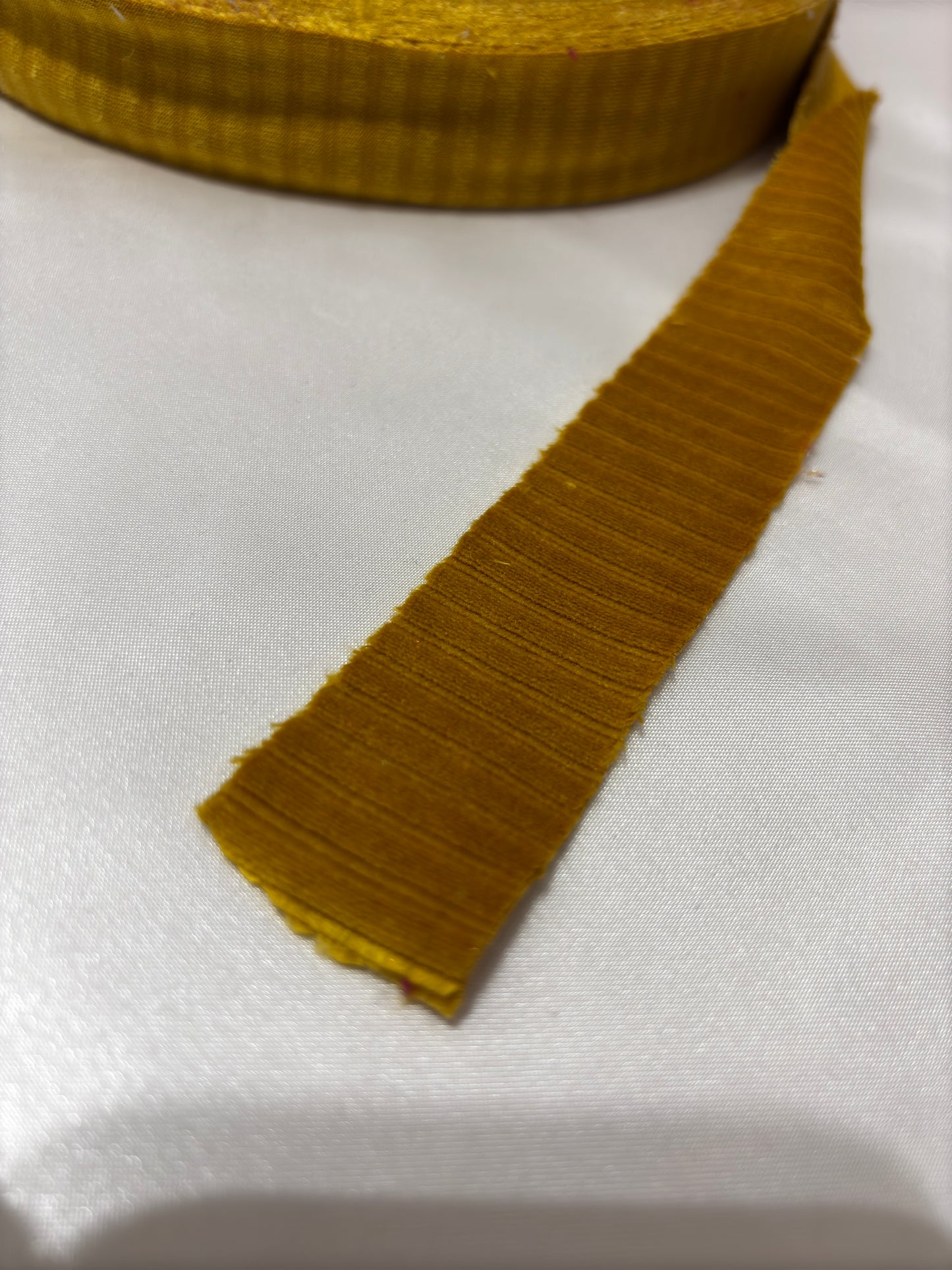Fettuccia Velluto a Costine Giallo Oro 370 Grammi
