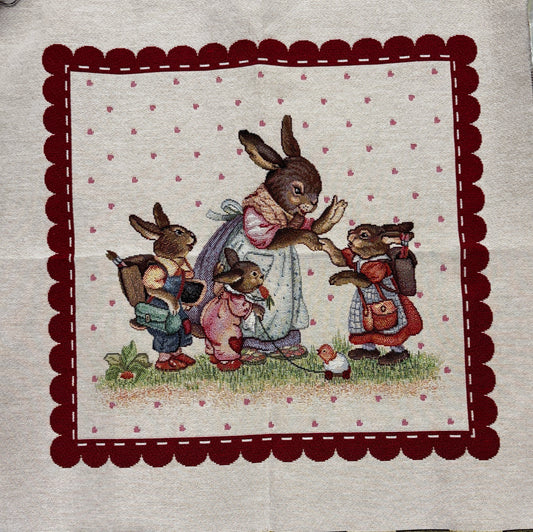 Cuscino Gobelin Coniglietti