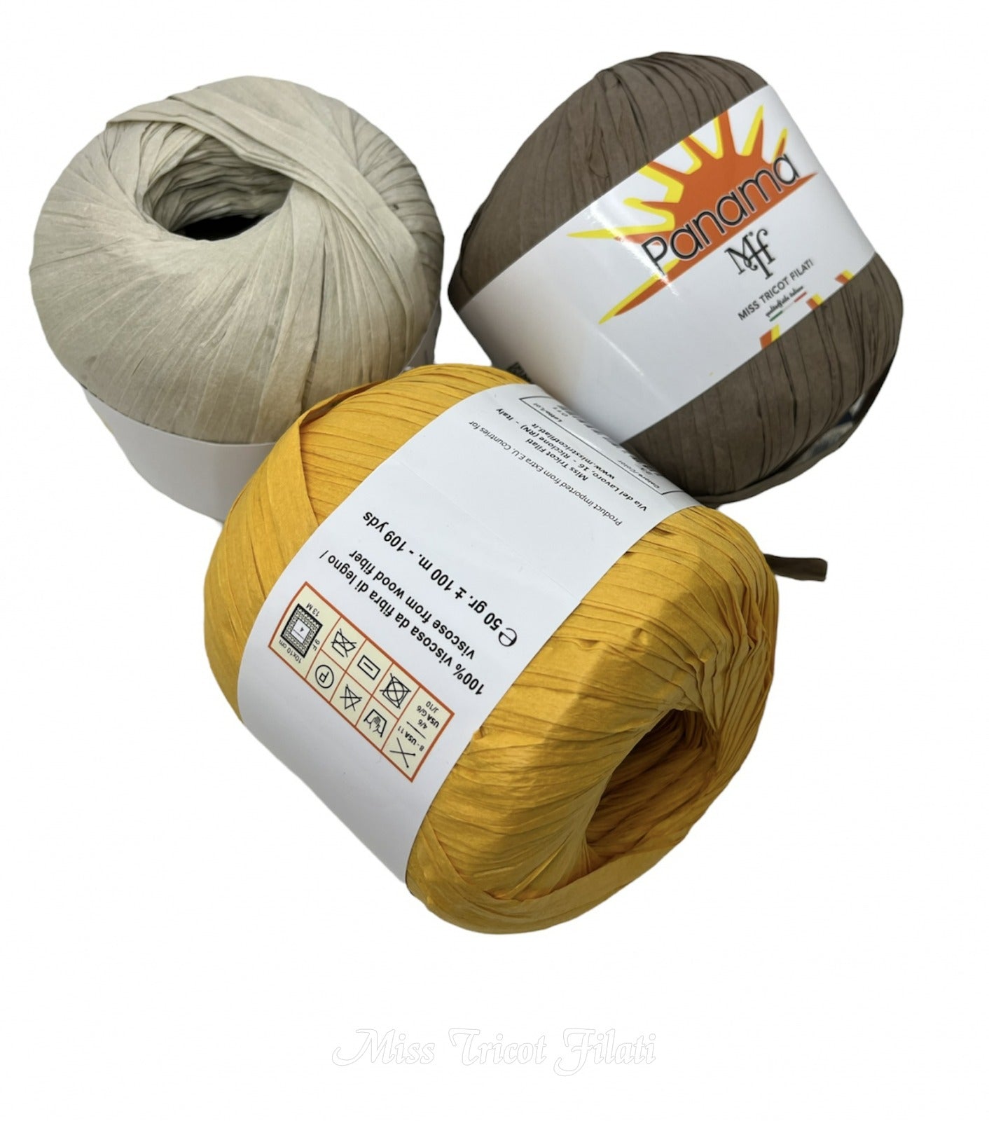 Rafia Panama 50g 100m - Viscosa Legno