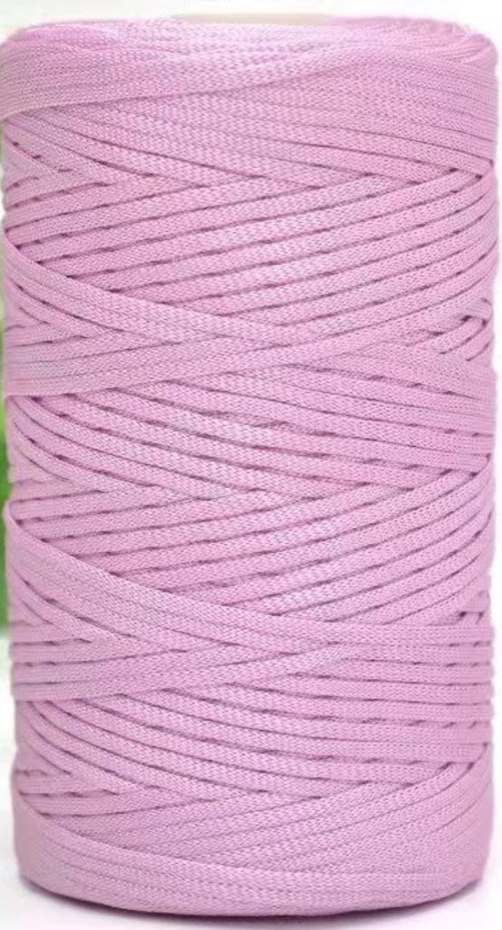Cordino Piatto Lucido 3 mm in Poliestere per Borse all’Uncinetto – 260 g 230 m