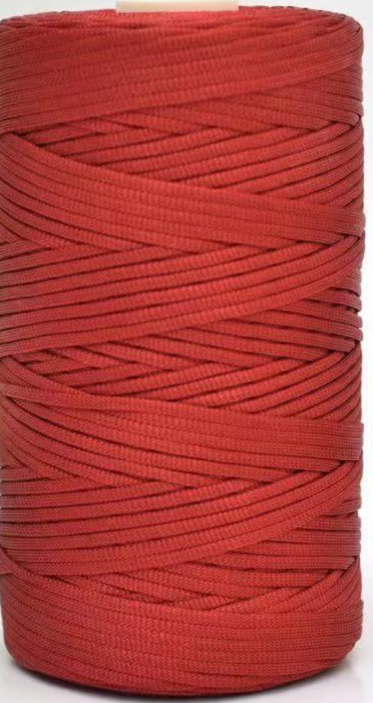 Cordino Piatto Lucido 3 mm in Poliestere per Borse all’Uncinetto – 260 g 230 m