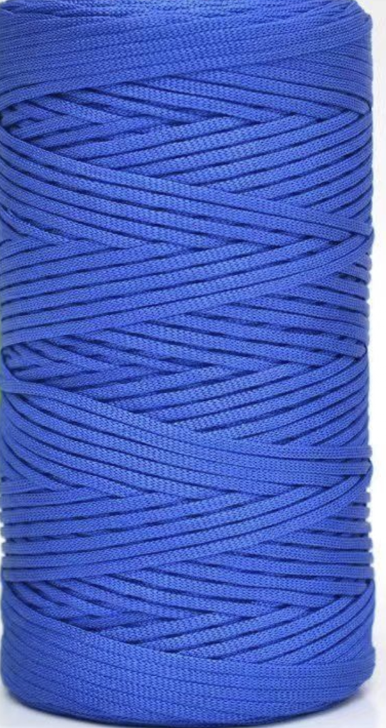 Cordino Piatto Lucido 3 mm in Poliestere per Borse all’Uncinetto – 260 g 230 m