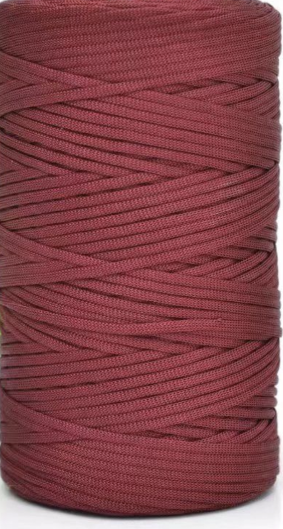 Cordino Piatto Lucido 3 mm in Poliestere per Borse all’Uncinetto – 260 g 230 m