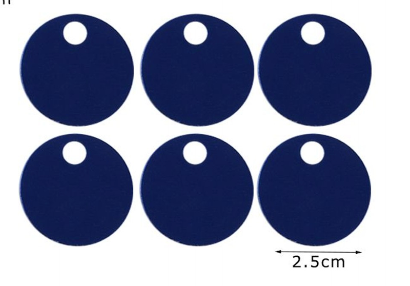 Paillettes  Rotonde 2,5 cm  15GR con foro 5mm